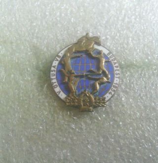 Old,  Rare Modern Pentathlon World Championships - Budapest 1954 Enameled Pin/badge
