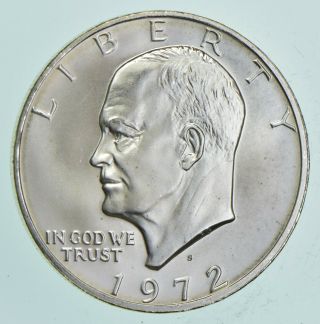 Specially Minted S Mark - 1972 - S - 40 Eisenhower Silver Dollar - Rare 936