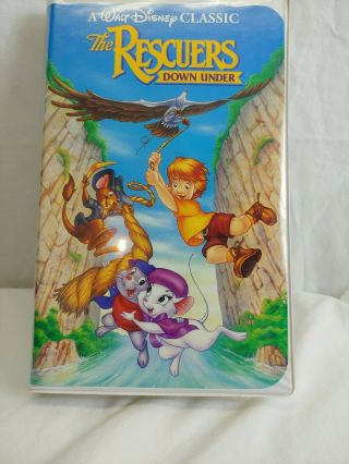 The Rescuers Down Under (VHS,  1991) Disney Classic Black Diamond [6851] VTG Rare 5