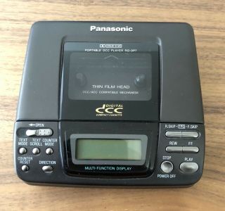 Panasonic Dcc Rq - Dp7 Portable Digital Compact Cassette Player Rare Htf