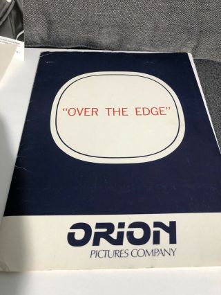 Very Rare Over The Edge Movie 1979 1st Release Orion Press Kit Matt Dillon Pics