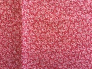 Back In Time Textiles Rare Antique 1860 Early Double Pink Calico Fabric