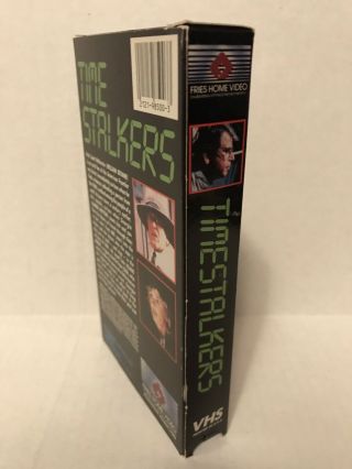 TIME STALKERS (1986) VHS 1989 time travel SCI - FI science fiction RARE must have 3
