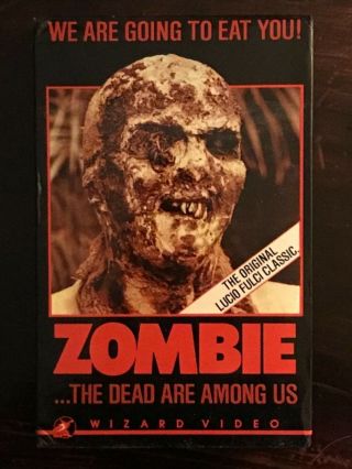 Zombie Vhs Big Box Rare Horror Gore Lucio Fulci Wizard Video The Gates Of Hell