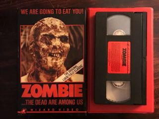 Zombie VHS Big Box Rare Horror Gore Lucio Fulci Wizard Video The Gates Of Hell 7
