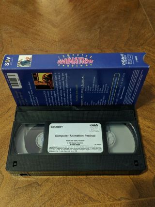 COMPUTER ANIMATION FESTIVAL VHS ODYSSEY MIND ' S EYE 1996 RARE 3