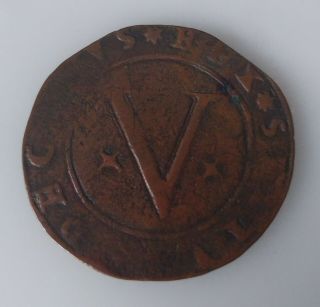 Rare Portugal V Reis Medio Tostao 1557 - 1578 Sebastian I Coin