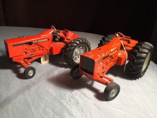 Vintage 1/16 Scale Allis Chalmers Toy Tractor Metal Blown 6 Rare No Res