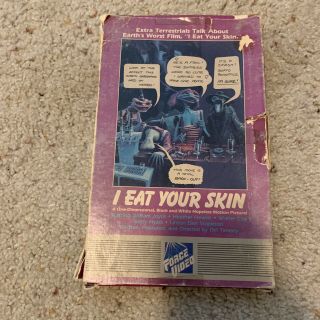 I Eat Your Skin - Vhs - Force Video - Rare - See Pictures