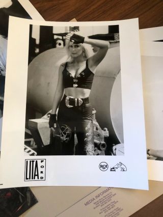 Lita Ford Complete Warner Brothers Press Book W/extra Pro Photo - Rare And 4