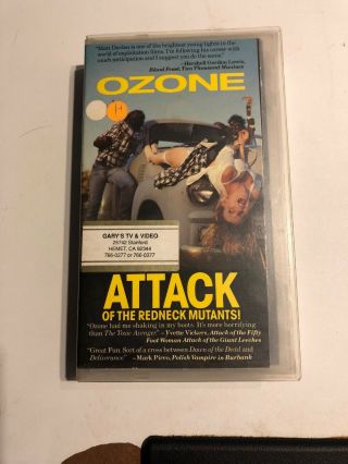 Ozone Attack Of The Redneck Mutants Vhs Muther Video Rare Oop Zombies