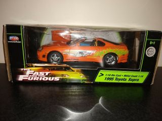 1/18 Ertl 1995 Toyota Supra Fast And Furious Movie Car,  Extremely Rare