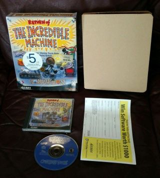 Return Of The Incredible Machine Contraptions (2000) Sierra Rare Cib Big Box Pc