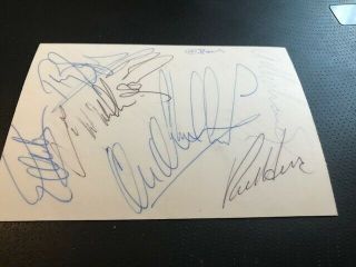 WORLD SPEEDWAY SERIES - - IPSWICH 1976 - - CAPTAINS PHOTOS - - SIGNED BY ALL 8 - - - RARE 2