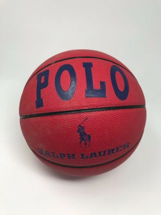 Vintage 90s Polo Ralph Lauren Basketball - Red Pony Flag Rare Collectible