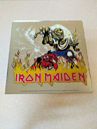1982 Iron Maiden The Number Of The Beast Mirror 12 X 12 Extremely Rare No Frame.