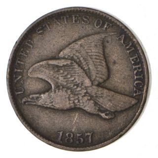 Crisp - 1857 - Flying Eagle United States Cent - Rare 533