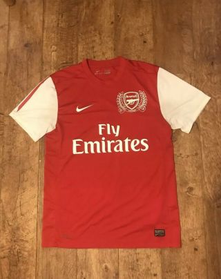 Rare Arsenal Football Club Home Shirt Jersey 1886 - 2011 Medium