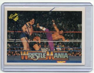 Andre The Giant 1991 Classic Autograph Card Hand Signed Rare Wwf Superstar