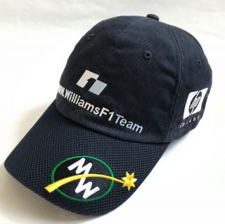 Rare Mark Webber Bmw Williams Formula 1 F1 Team Cap Hat 2005 7 Blue Adjustable