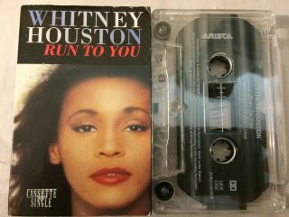 Whitney Houston Rare Australian Run To You Card Sleeve Cassette Single