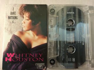 Whitney Houston Rare Australian I Have Nothing Card Sleeve Cassette Single