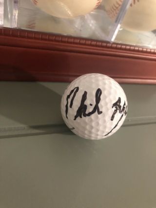 Phil Mickelson Signed Autographed Golf Ball Rare