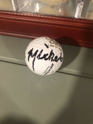 Phil Mickelson signed autographed golf ball rare 2