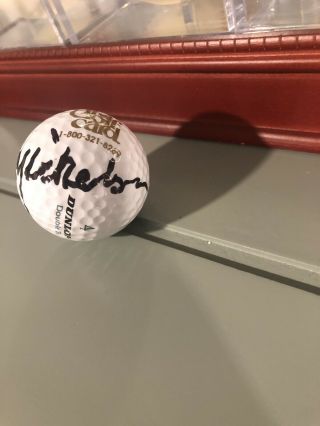Phil Mickelson signed autographed golf ball rare 3