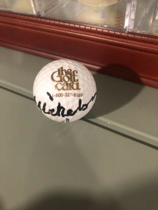 Phil Mickelson signed autographed golf ball rare 4