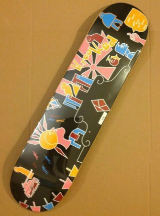 NOS Vintage KROOKED Mark Gonzales 109/400 LE Skateboard Deck dlxsf RARE 2002 NIP 3