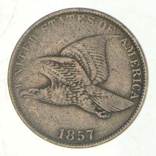 Crisp - 1857 - Flying Eagle United States Cent - Rare 980