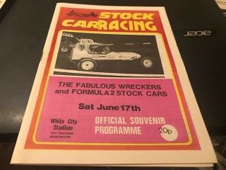 White City - - - Stock Car Racing - - - Programme - - - 17th June 1978 - - Rare