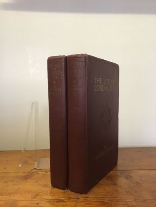 2 Volume Set The Life Of Lord Clive 1918 By Sir G.  Forrest Rare,  With Plates