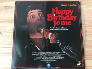 Happy Birthday To Me Laserdisc Ld Very Rare Scary Horror