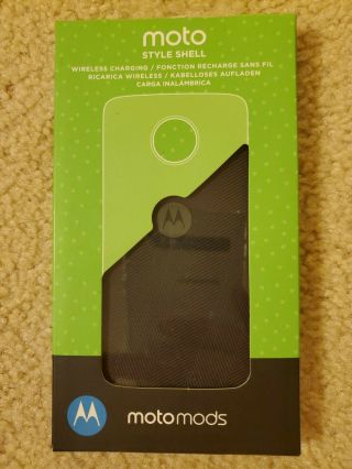 Official Motorola Moto Mod Wireless Charging Style Shell Md100w - Rare