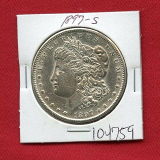 1897 S Morgan Silver Dollar 104759 Coin Us Rare Date