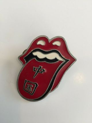 Rolling Stones Rare China Large Pin