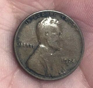 1924 D Lincoln Cent Penny Scarce Date Rare Pq
