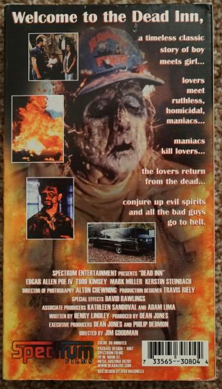 Dead Inn VHS Horror OOP Rare 2