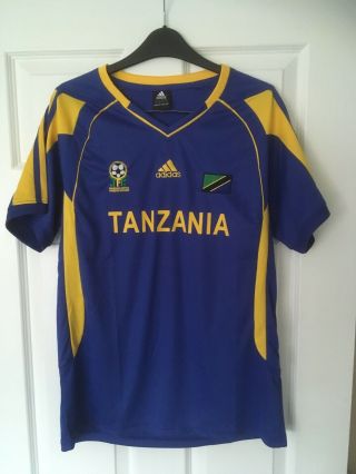 Rare Tanzania Football Shirt Large Adidas African Soccer Maglia Camiseta Trikot