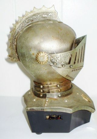 Vintage Rare Radio Medieval Knight Figurine Victorian Design Nr