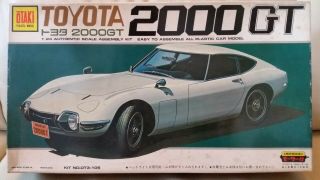Otaki 1/24 Toyota 2000gt Motorized Model Kit Rare