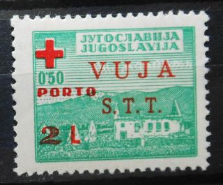 Yugoslavia - Trieste Zone B Red Cross 1948 Mi: 1 Porto Mlh Very Rare Hcv