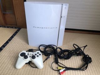 Playstation 3 (80gb) Ceramic White Ps3 Sony From Japan Game Rare