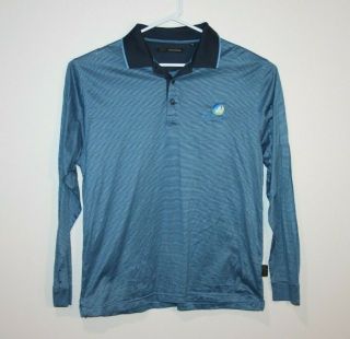 Greg Norman Long Sleeve Rare Golf Australia Polo Shirt Men 