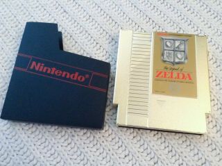 Nintendo Nes Game The Legend Of Zelda Gold Rare