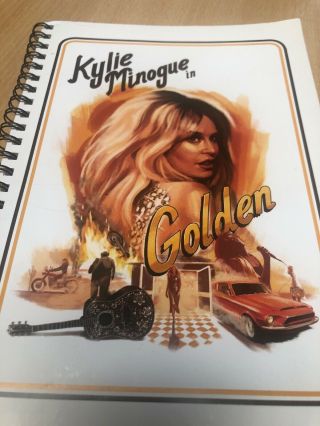 Kylie Minogue Golden Tour Vip Merchandise Notebook Rare