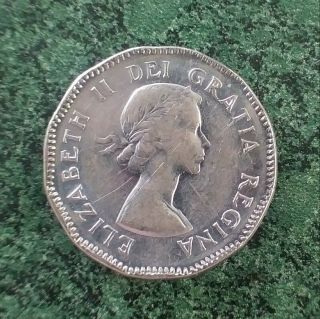 Rare 1953 Canada 5 Cents Elizabeth II,  SF,  Far Leaf,  Canadian Nickel Coin Rare 2