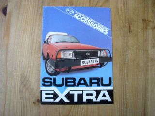 Subaru Mv Brat Pick - Up Mkii Accessories Folder Brochure,  C1982,  Rare,